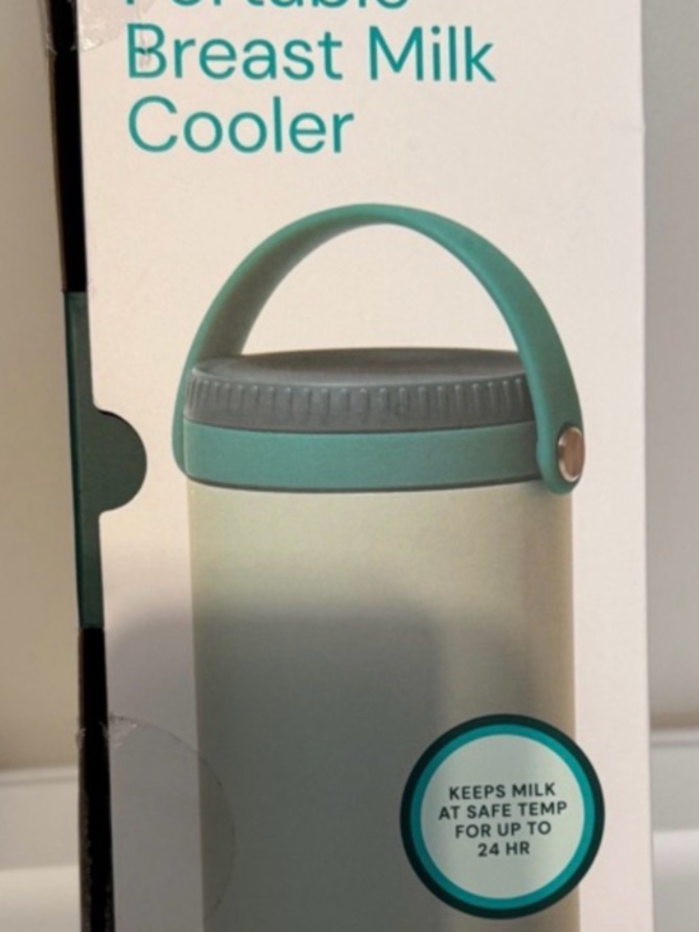 Willow Portable Breastmilk Cooler with Purple Accents
